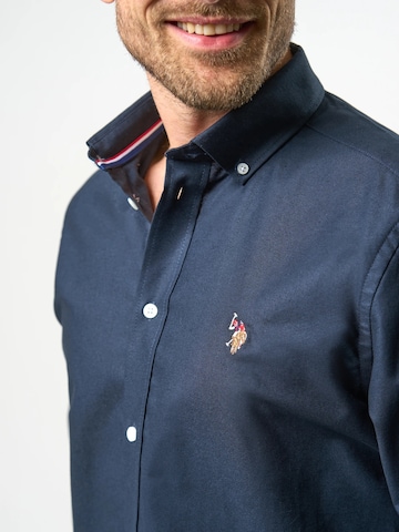 U.S. POLO ASSN. Regular fit Overhemd in Blauw