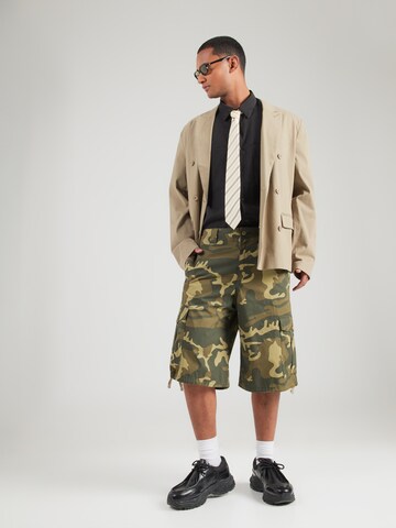 JACK & JONES Loose fit Cargo Pants 'JPSTOWEN EDISON' in Green