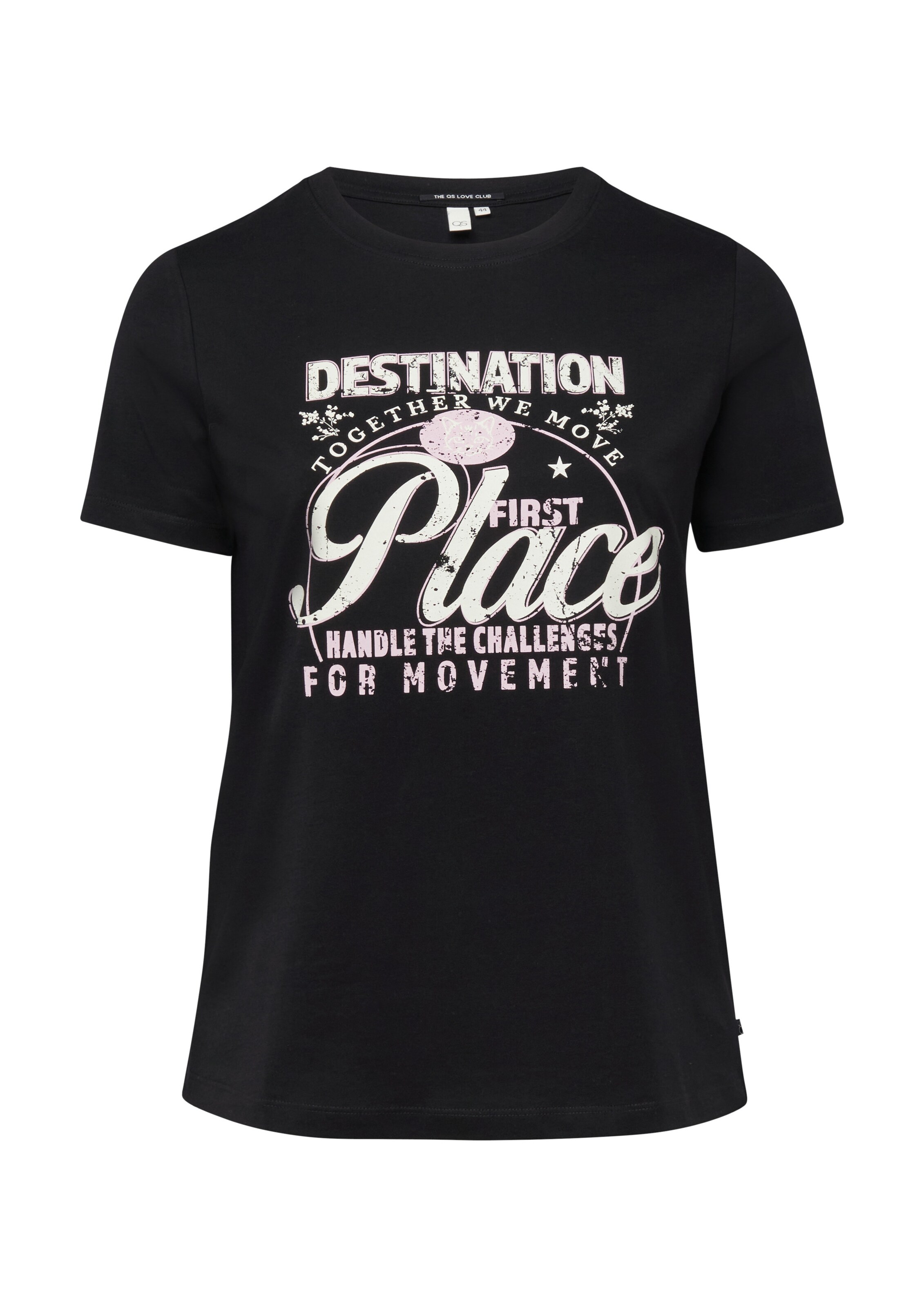 QS Shirt in Zwart: voorkant