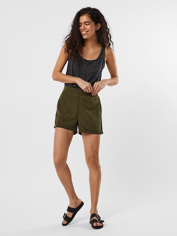 VERO MODA Regular Pleat-Front Pants 'Bibi' in Green