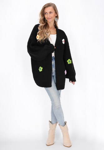 IZIA Oversized vest 'Fashion Look' in Zwart