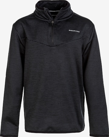 ENDURANCE Athletic Sweater 'Ledger Jr.' in Black: front