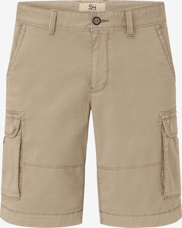 S4 Jackets Regular Cargo Pants in Beige: front