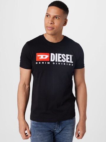 DIESEL - Camiseta 'DIEGOR' en negro: frente