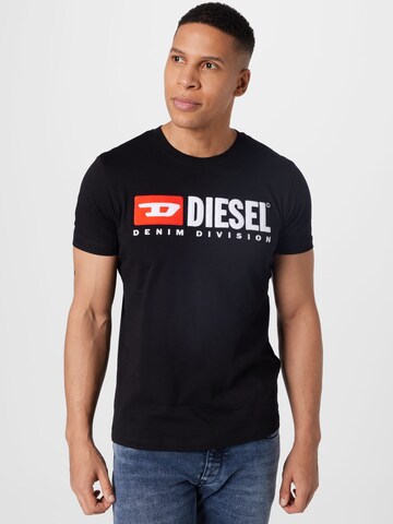 DIESEL Shirt 'DIEGOR' in Zwart: voorkant