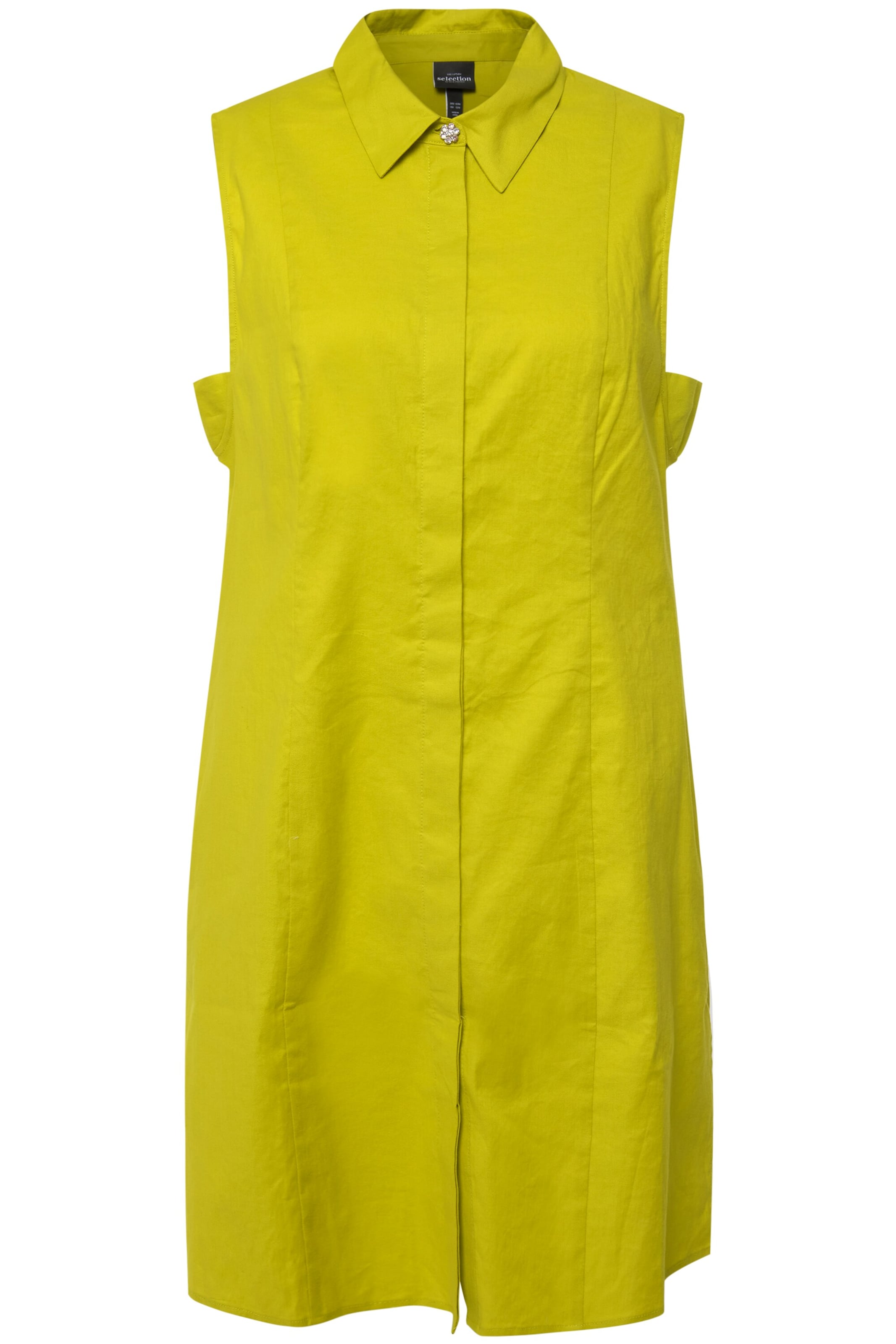 Ulla Popken Bluse in Gelb: Vorderseite