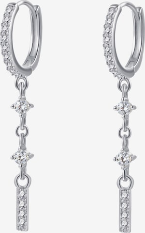 Hey Happiness Ohrringe 'Luxe' in Silber: Vorderseite