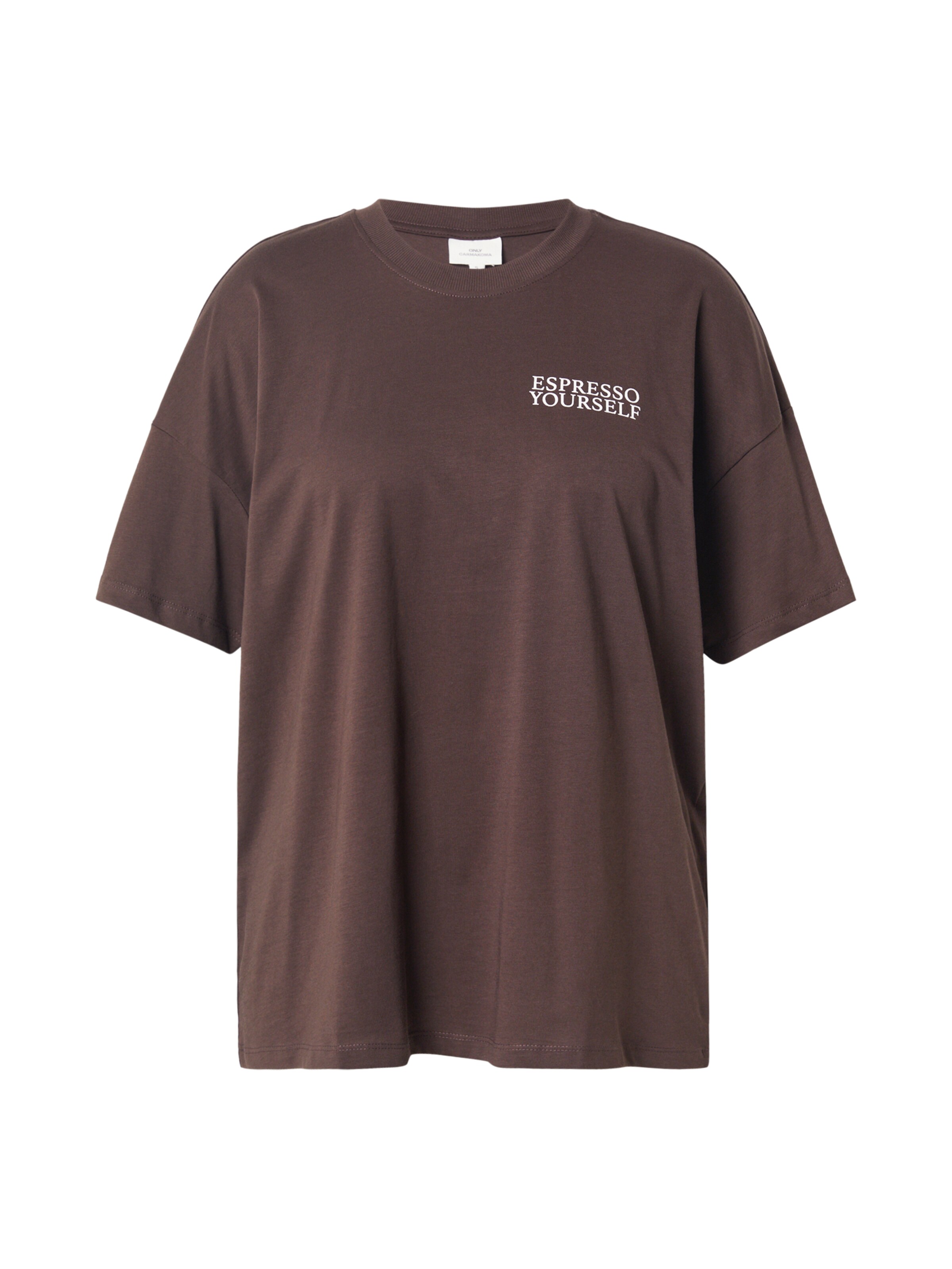 T-shirt ONLY Carmakoma en marron : devant