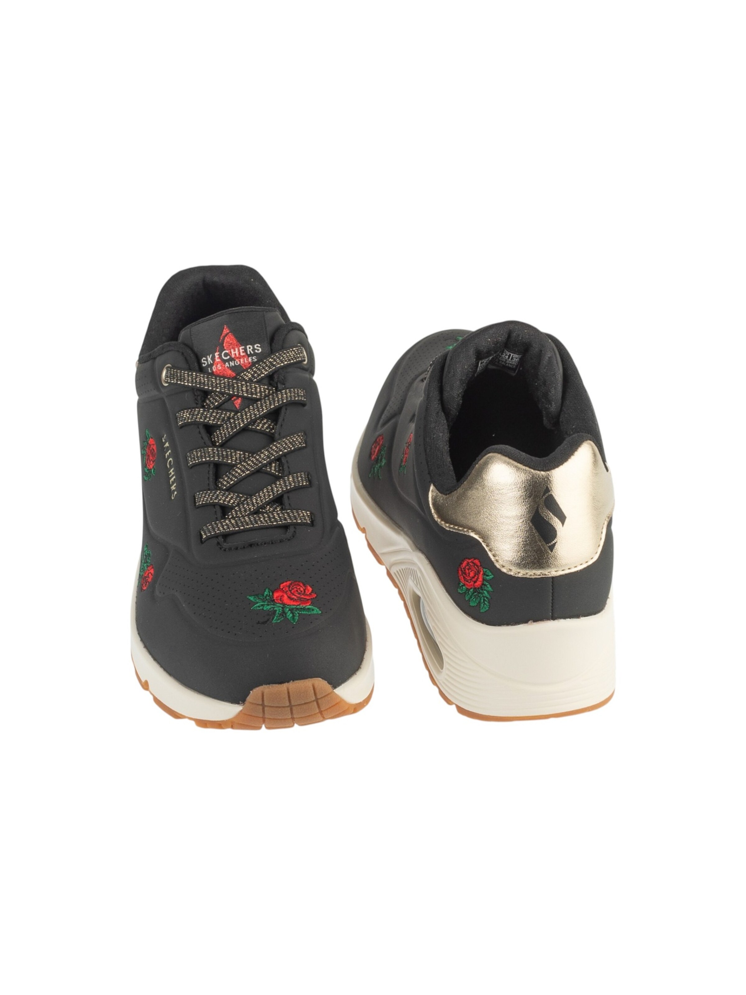 SKECHERS - Sapatilhas baixas 'Skechers Uno - Champagne and Roses' em cinzento