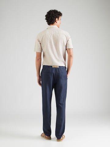 Kronstadt Štandardný strih Chino nohavice 'Corn' - Modrá