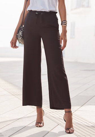 LASCANA Lużny krój Spodnie w kolorze czarny: przód