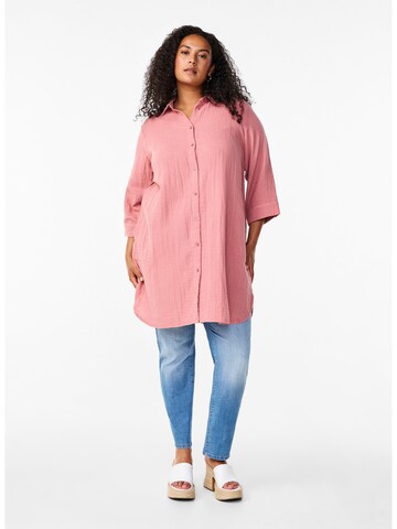 Zizzi Bluse 'Vvivu' in Pink