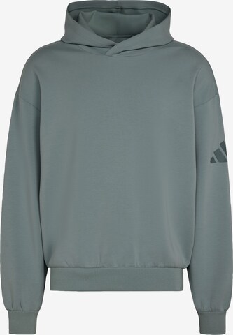 ADIDAS SPORTSWEAR Спортен суитшърт 'Soft Lux' в зелено: отпред
