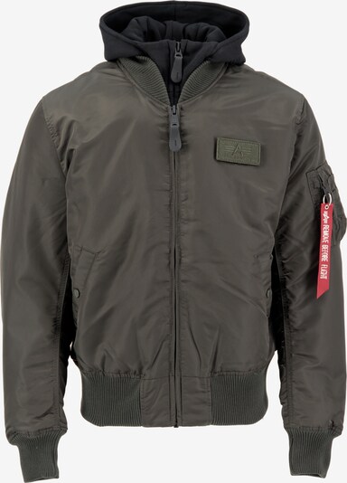 ALPHA INDUSTRIES Between-season jacket 'MA-1 D-Tec' in Green / Red / Black / White, Item view