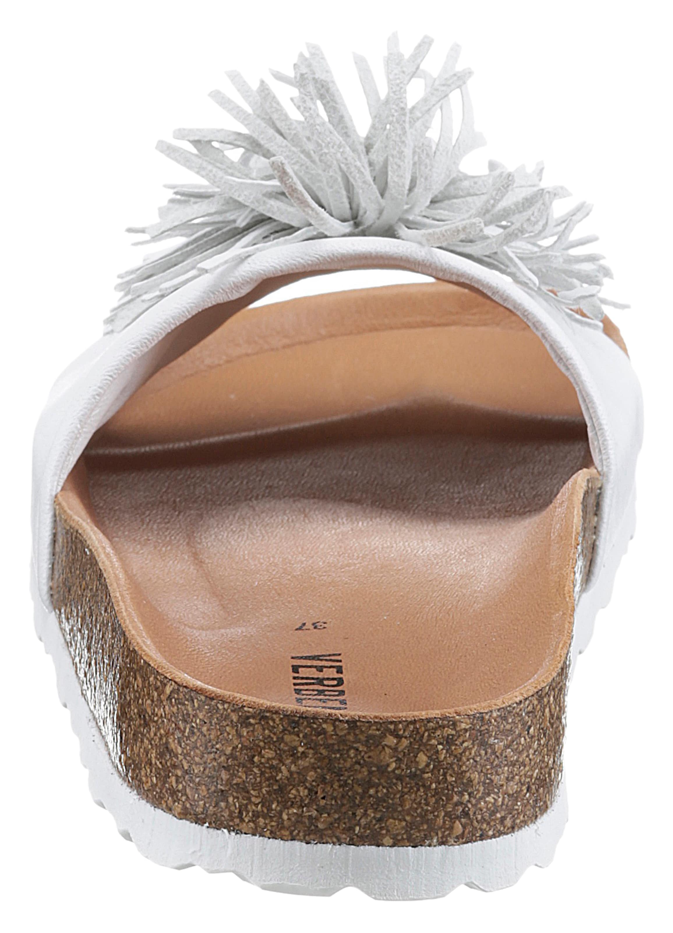 VERBENAS Mules in White