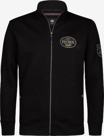 Veste de survêtement Petrol Industries en noir : devant