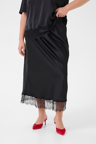 KAFFE CURVE Skirt in Black: front