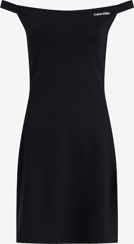 Rochie de la Calvin Klein Jeans pe negru: față