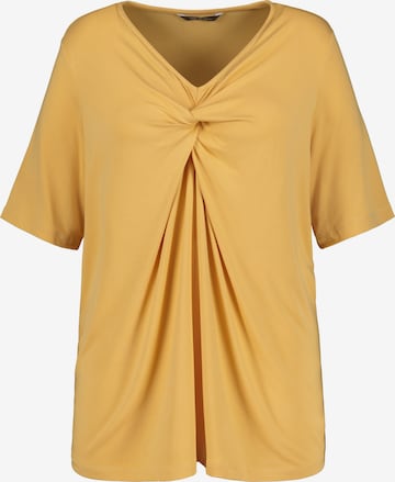 T-shirt Ulla Popken en jaune : devant