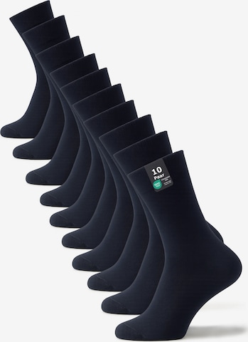Cotton Prime Socks in Blue: front