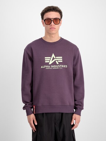 ALPHA INDUSTRIES - Sweatshirt em roxo: frente