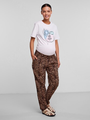 Pieces Maternity Loosefit Broek 'Nya' in Zwart