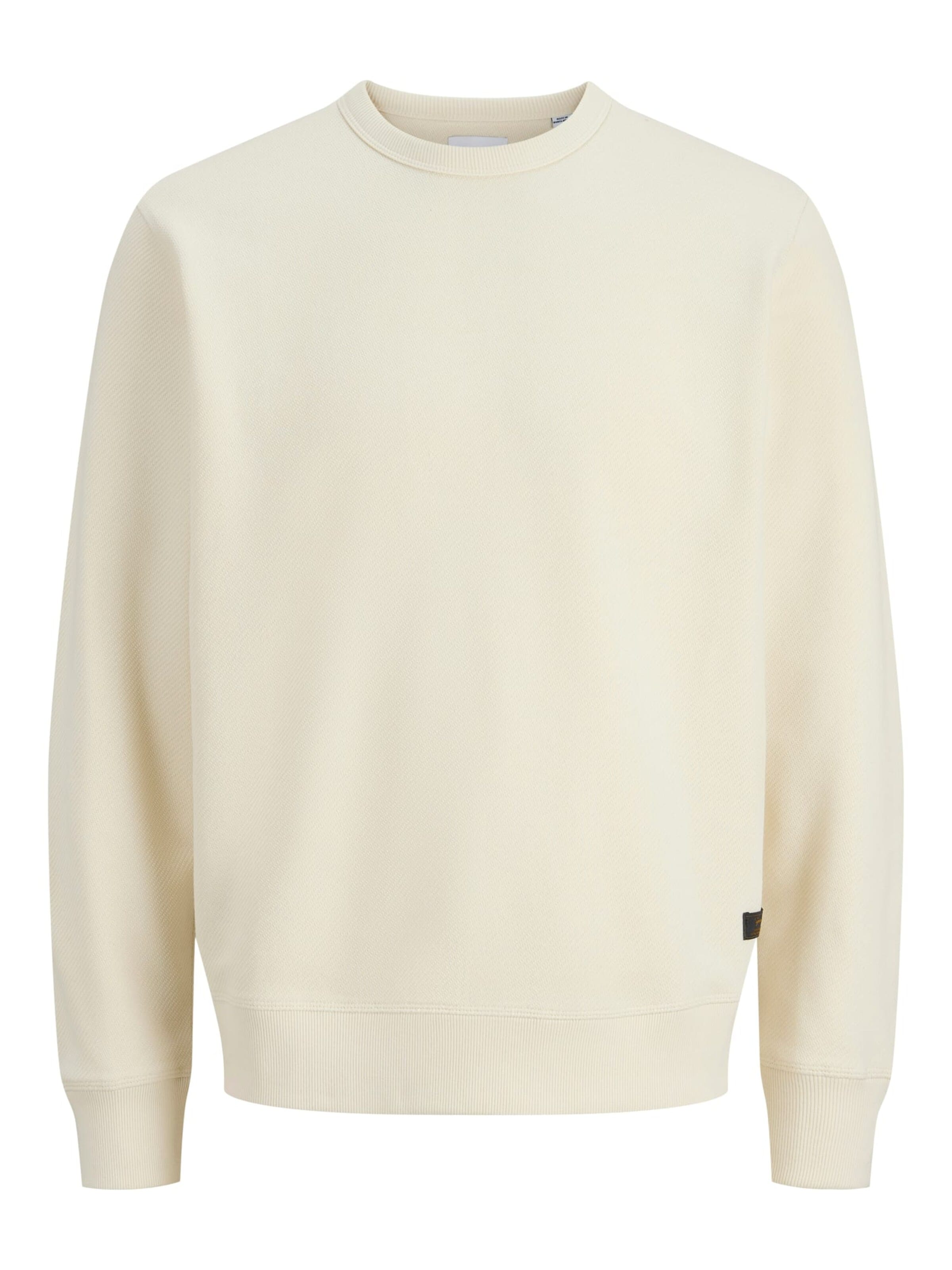 JACK & JONES Sweatshirt 'dover' in Beige: front