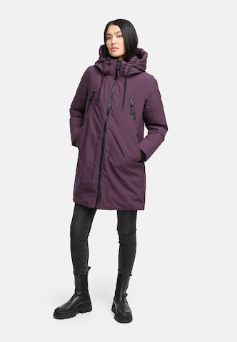 Manteau d’hiver 'Winterzart 14' NAVAHOO en violet : devant