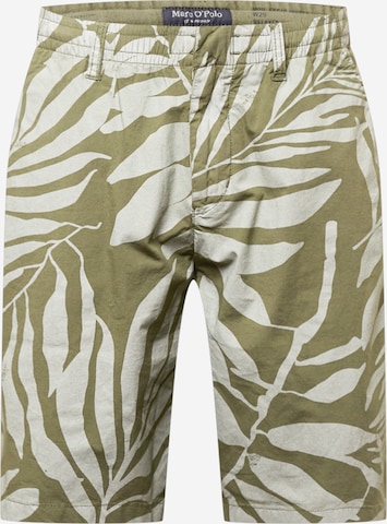 Marc O'Polo Regular Pants 'EKSJÖ' in Green: front