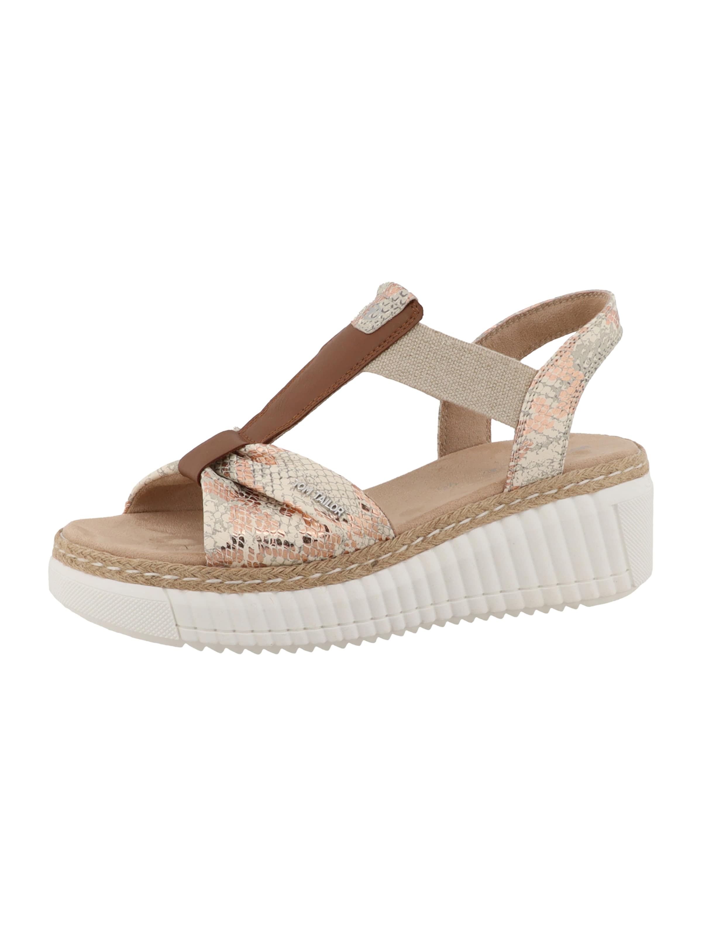 TOM TAILOR Sandals in Beige / Nude / Brown / Silver, Item view