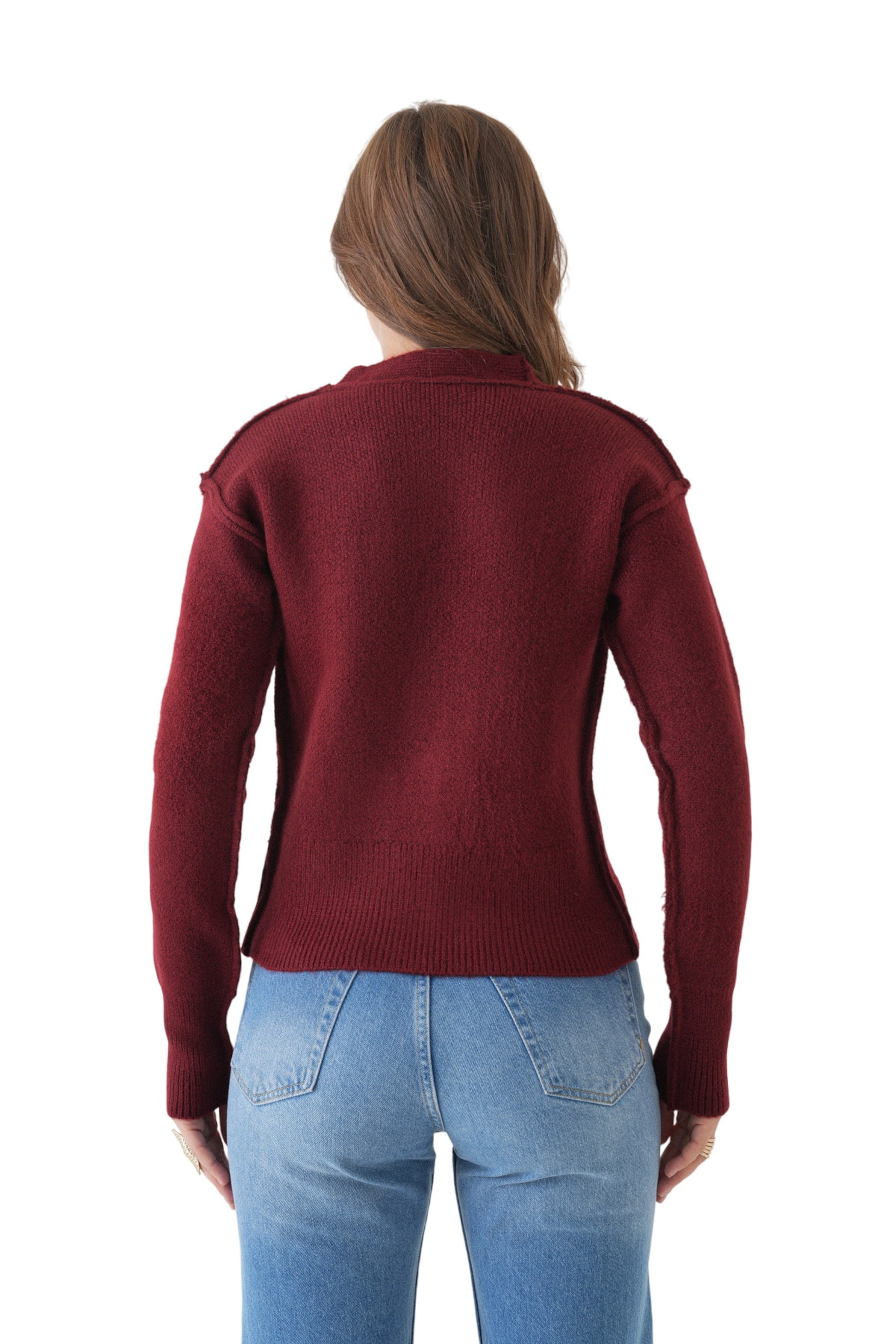 WOMAN VISION Strickjacke in Rot