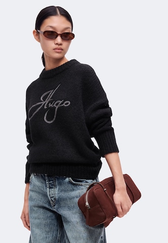 HUGO Pullover 'Sloguinny' i sort