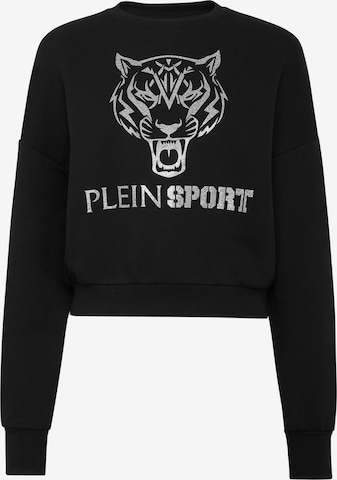 Felpa ' Tiger ' di Plein Sport in nero: frontale