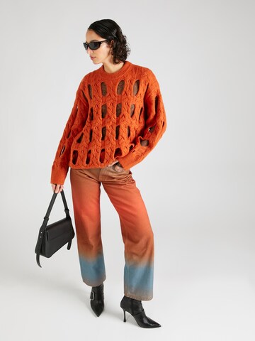 TOPSHOP Sweater in Orange