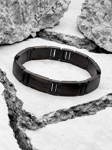 Braccialetto 'SCHILFSEE' di Holzwerk in nero