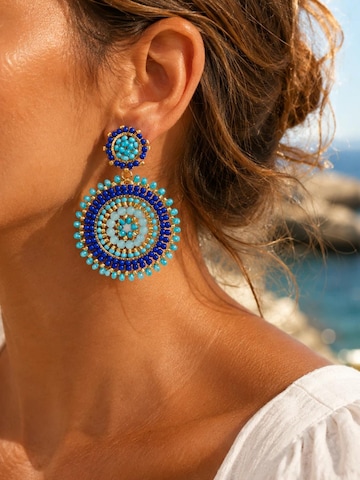Alster Herz - Pendientes 'Capri Blue Mosaic' en azul