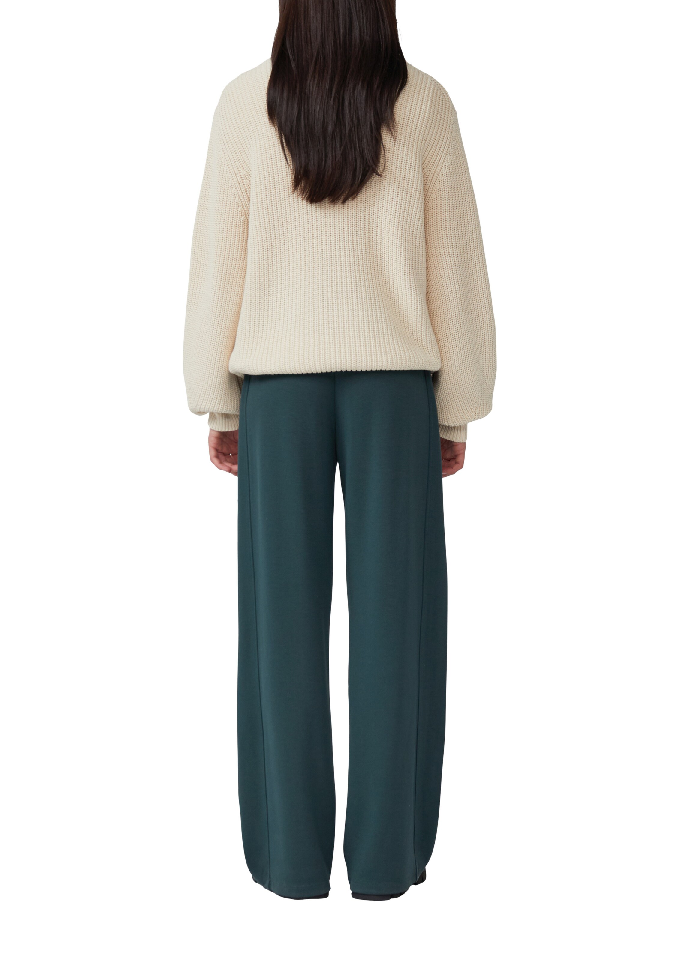 s.Oliver Wide Leg Hose in Grün