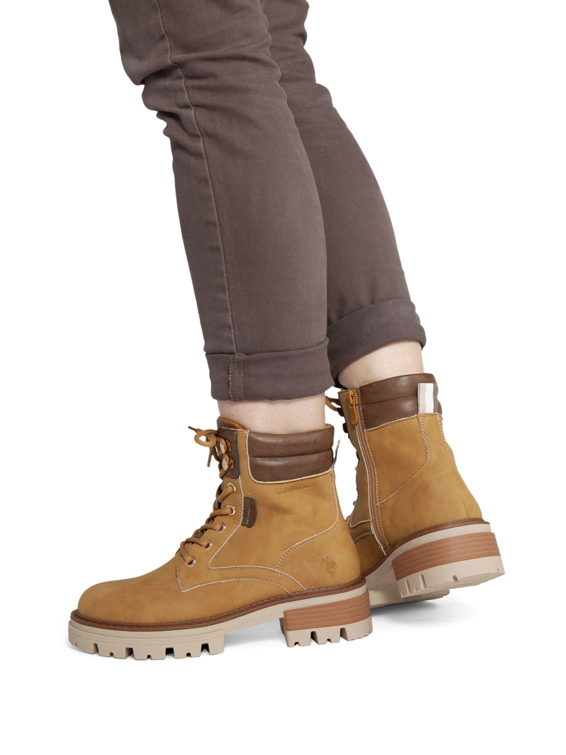 Bottines à lacets 'Anita' US POLO ASSN. en marron