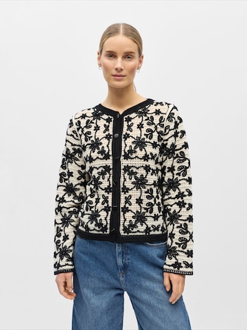 Cardigan 'OBJCARI' OBJECT en beige : devant