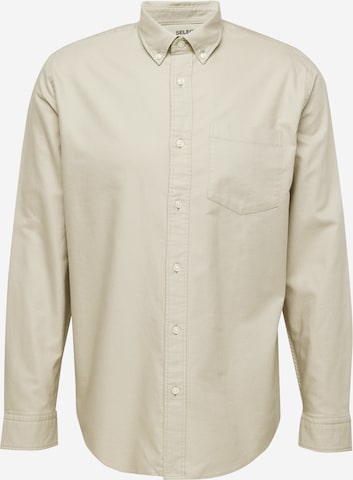 Chemise 'Rick' SELECTED en beige : devant