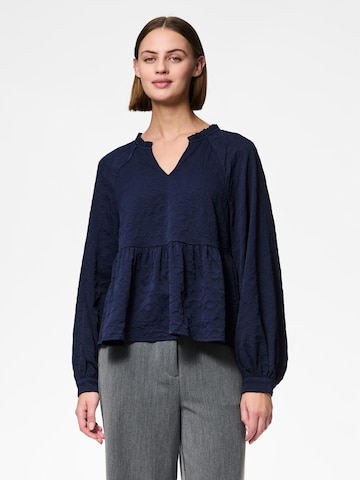 PIECES Blouse 'NALANI' in Blue: front