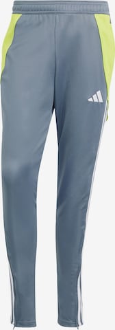 ADIDAS PERFORMANCE Slim fit Workout Pants 'Tiro 24' in Grey: front