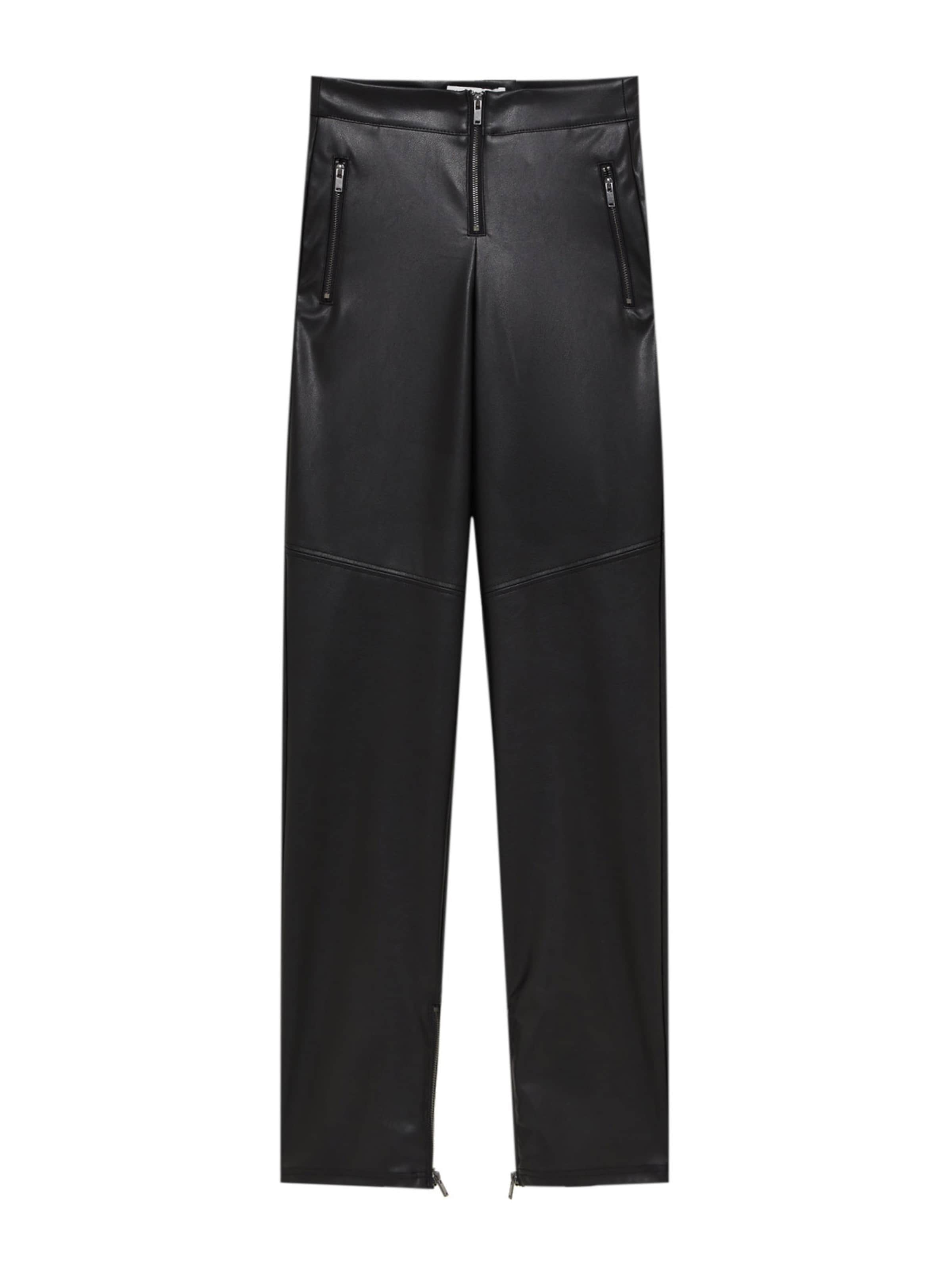 Pull&Bear Regular Hose in Schwarz: Vorderseite