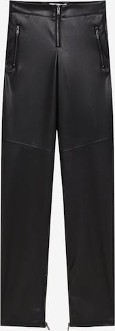 Pull&Bear Normální Kalhoty – černá: přední strana