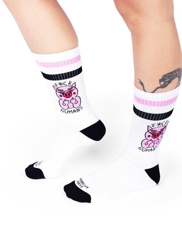 Chaussettes American Socks en blanc