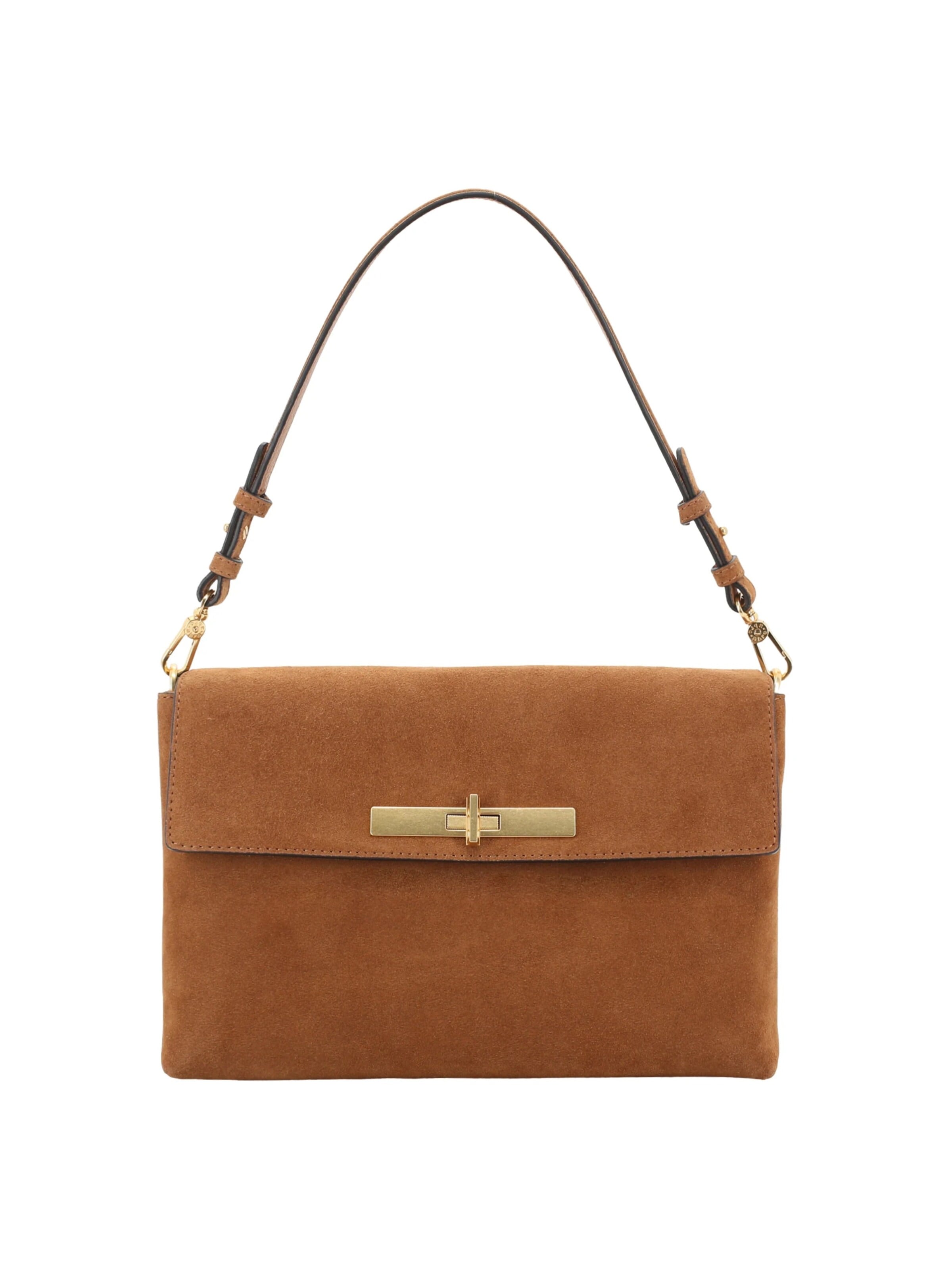 ABRO Schultertasche 'TWIST'‌‌‌‌‌ in Braun: Vorderseite
