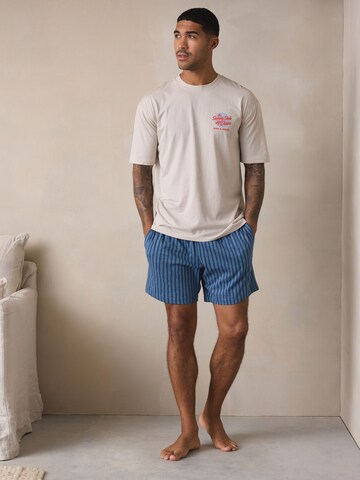 zils Next Īsā pidžama: no priekšpuses