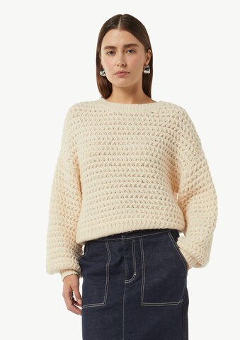 comma casual identity Pullover in Beige: Vorderseite