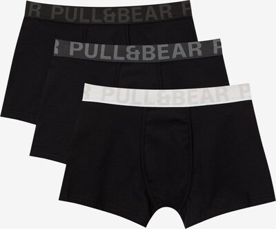 Pull&Bear Bokserice u siva / tamo siva / crna / bijela, Pregled proizvoda