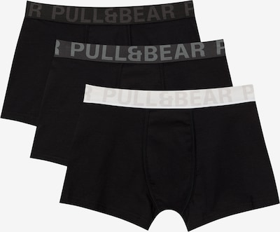 Pull&Bear Boxers en gris / gris foncé / noir / blanc, Vue avec produit